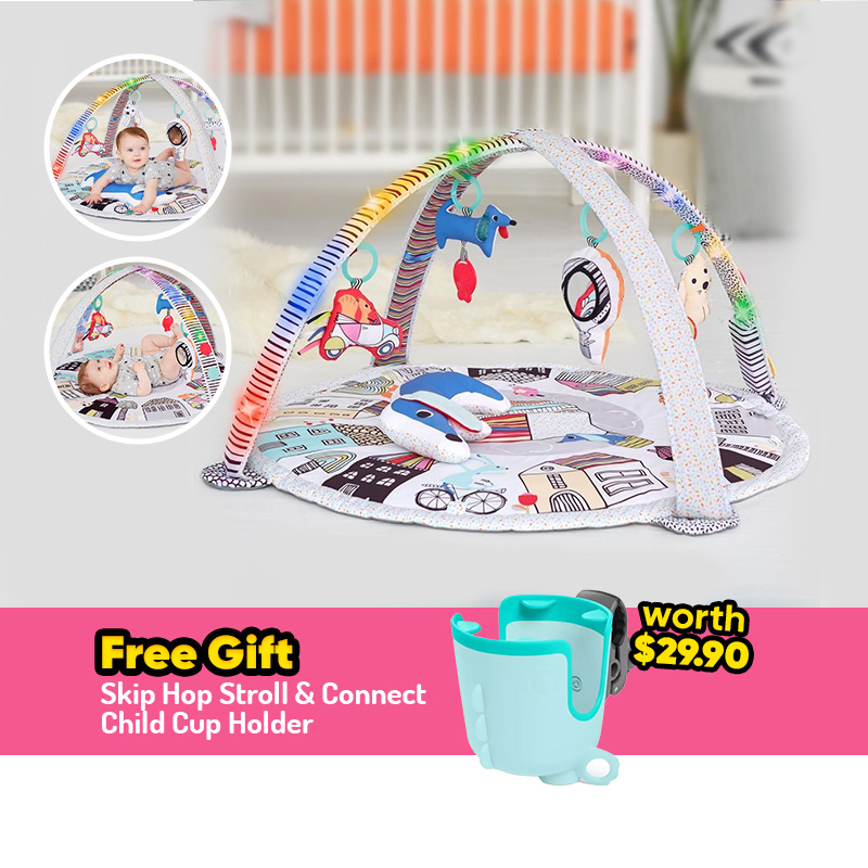 Skip Hop Vibrant Village Smart Lights Activity Gym + FREE GIFT